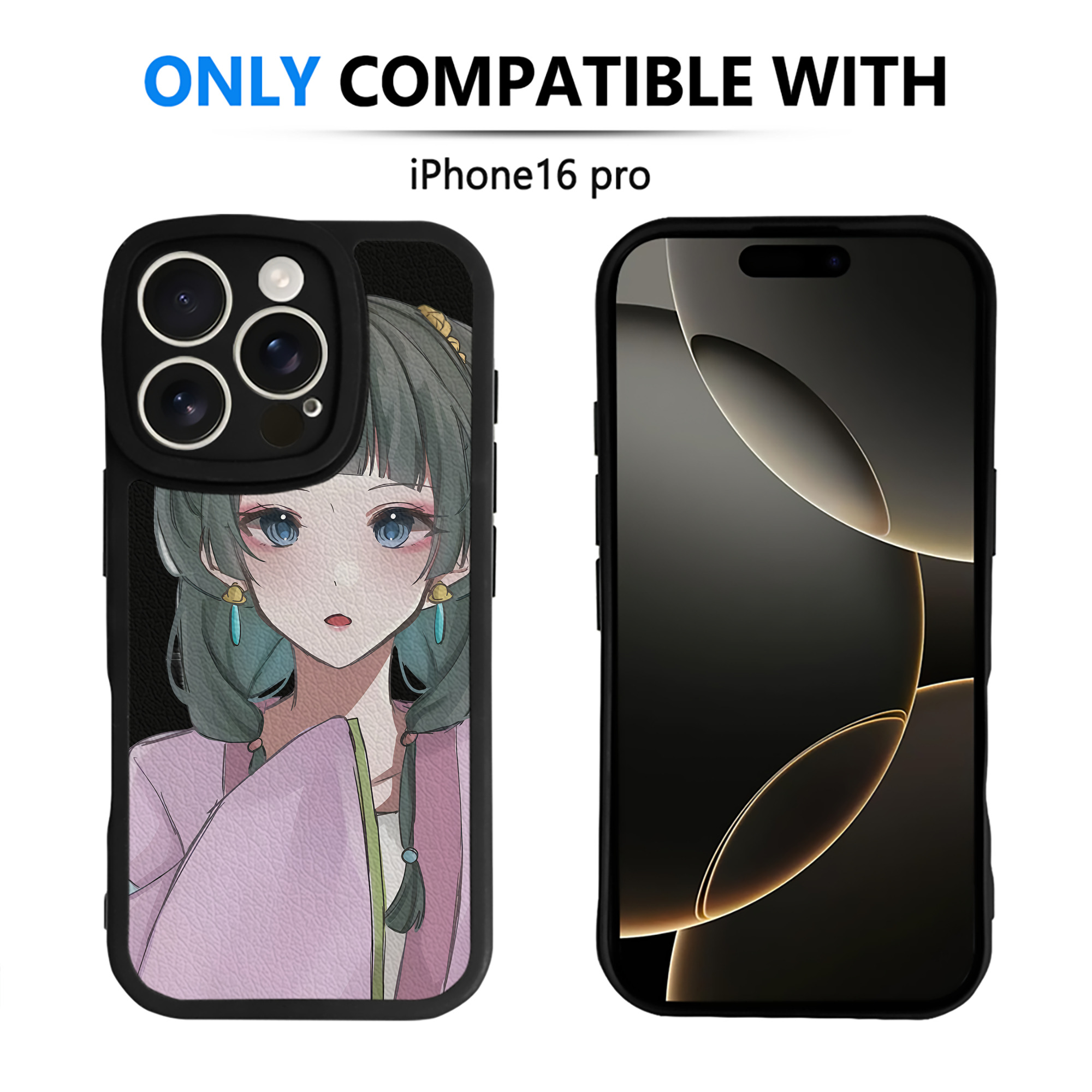 （画像用） 薬屋のひとりごと The Apothecary Diaries 【iPhone 16シリーズ対応】シリコンスマホケース（レザー調） 材質：シリコン